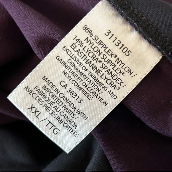 💕 Tuff Athletics Purple Bike Shorts Compression Fit XXL - Picture 4 of 7